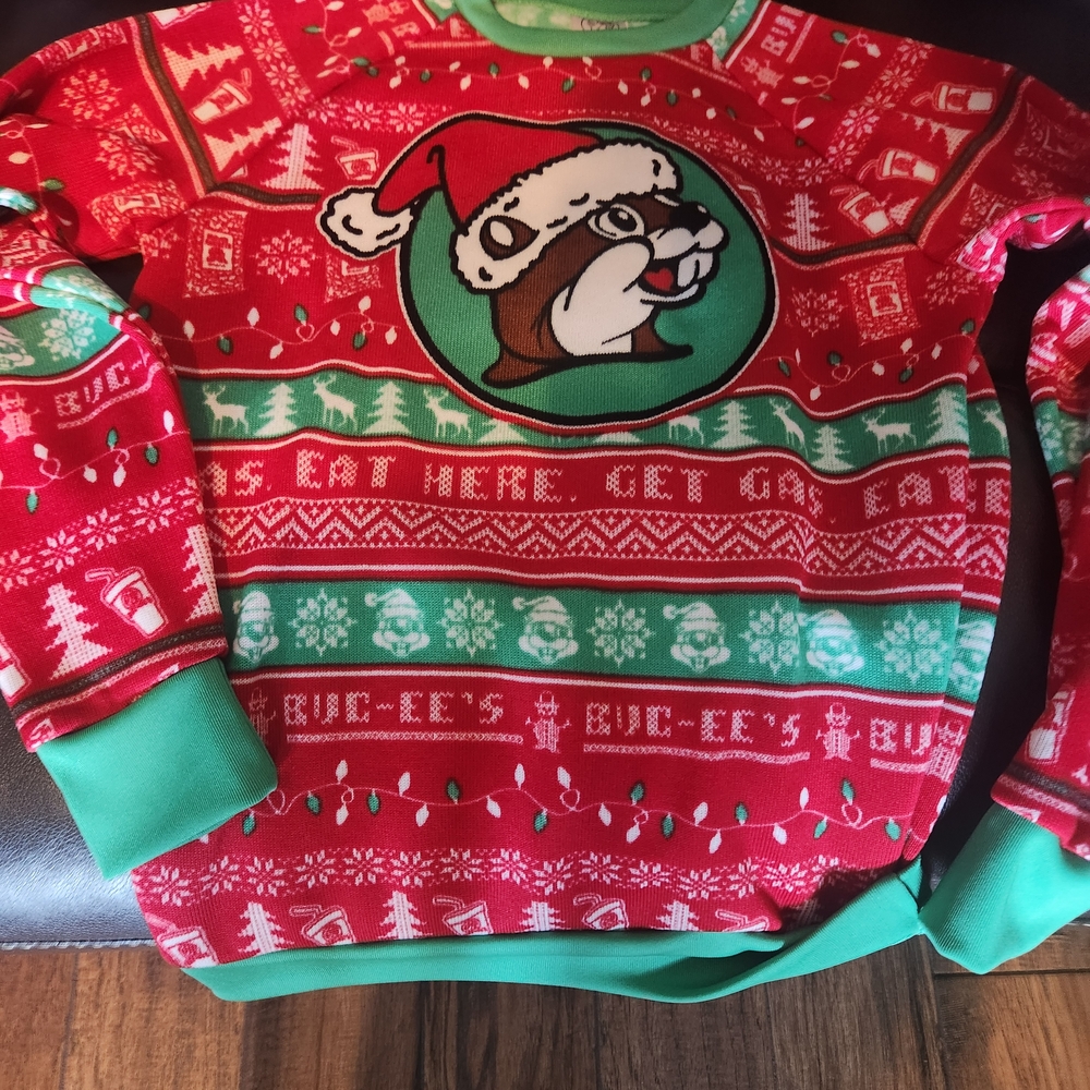 Festive Red and Green Christmas Sweater